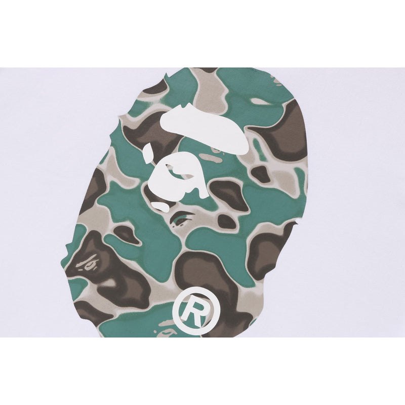 Men Bape Liquid Camo Ape Head Crewneck Sweat Relaxed Fit Sweatshirts White USA | BP8803083