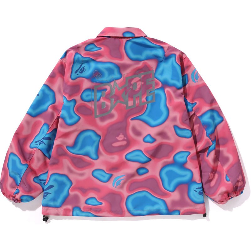 Men Bape Liquid Camo Sta Coach Jacket Relaxed Fit Jackets Pink USA | DF5987197