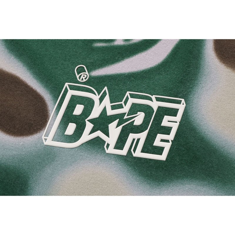 Men Bape Liquid Camo Sta Relaxed Fit Crewneck Sweat Sweatshirts Olivedrab USA | RR1645965