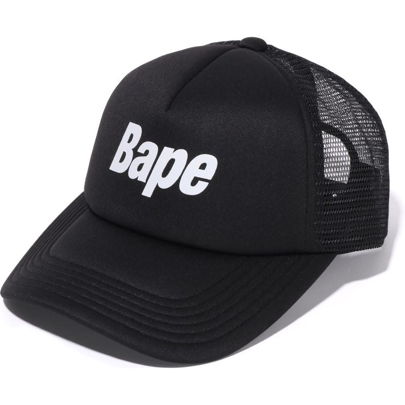 Men Bape Logo Mesh Cap Bapec Caps Black USA | ZQ4502252