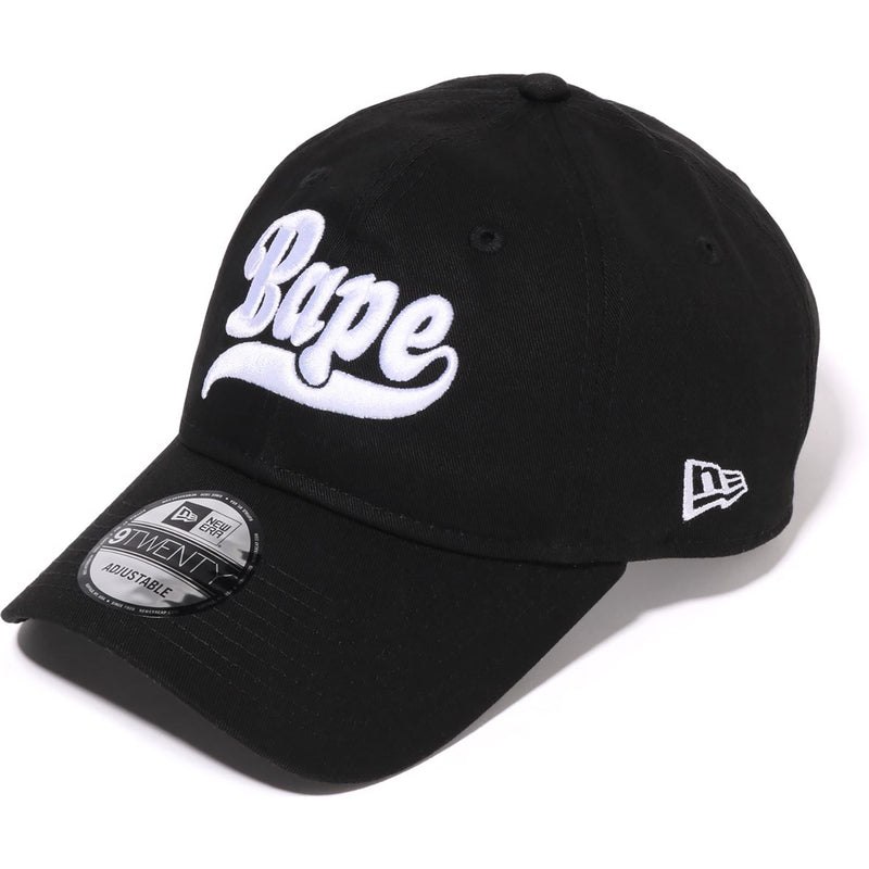 Men Bape Logo New Era 9twenty Cap Caps Black USA | EK7620860