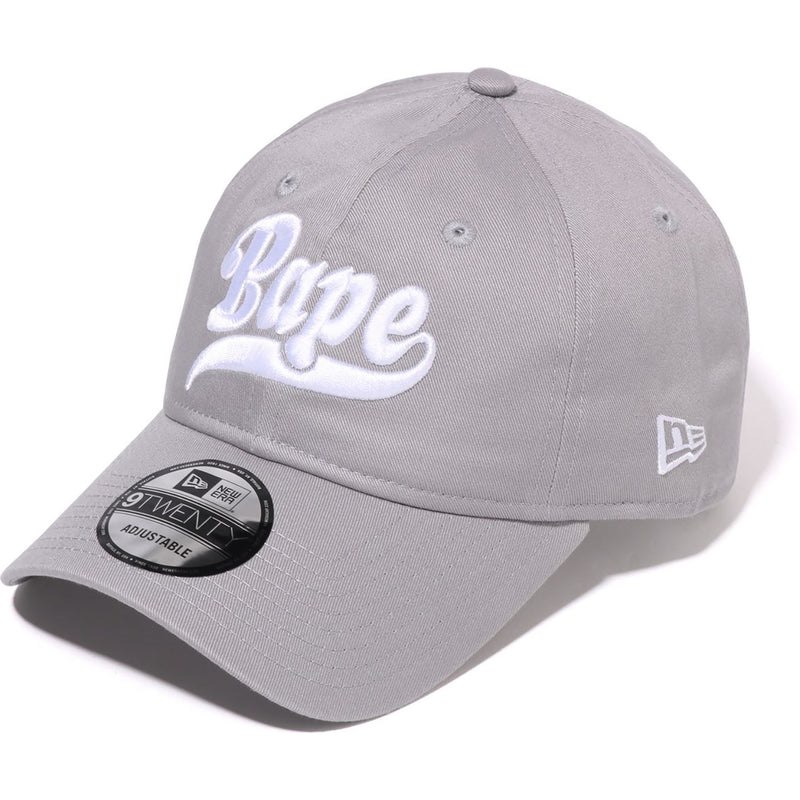 Men Bape Logo New Era 9twenty Cap Caps Gray USA | XA3888088