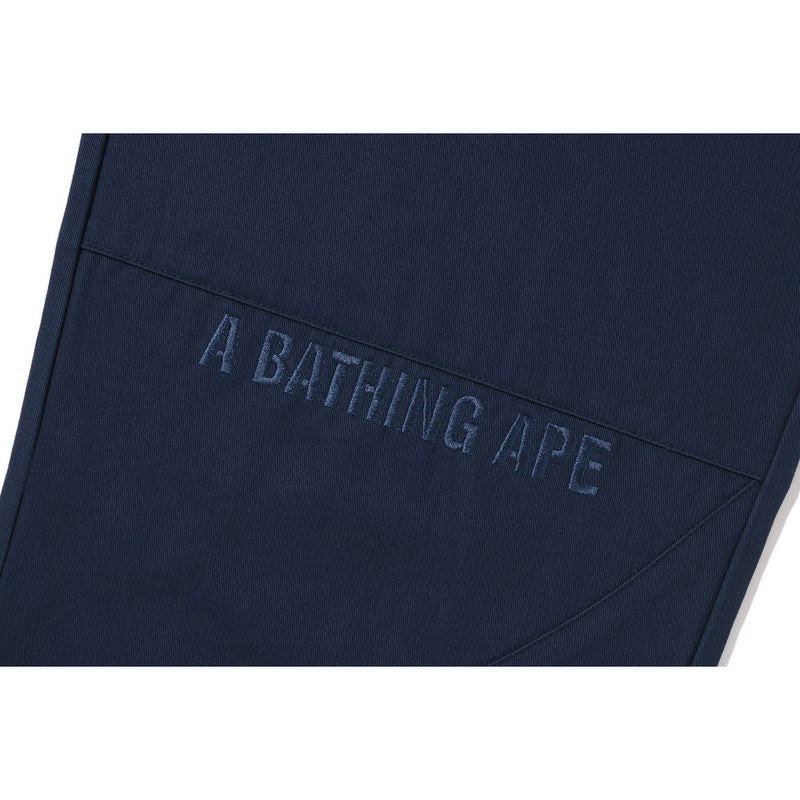 Men Bape Loose Fit Chino Pants Pants Blue USA | PW4298028