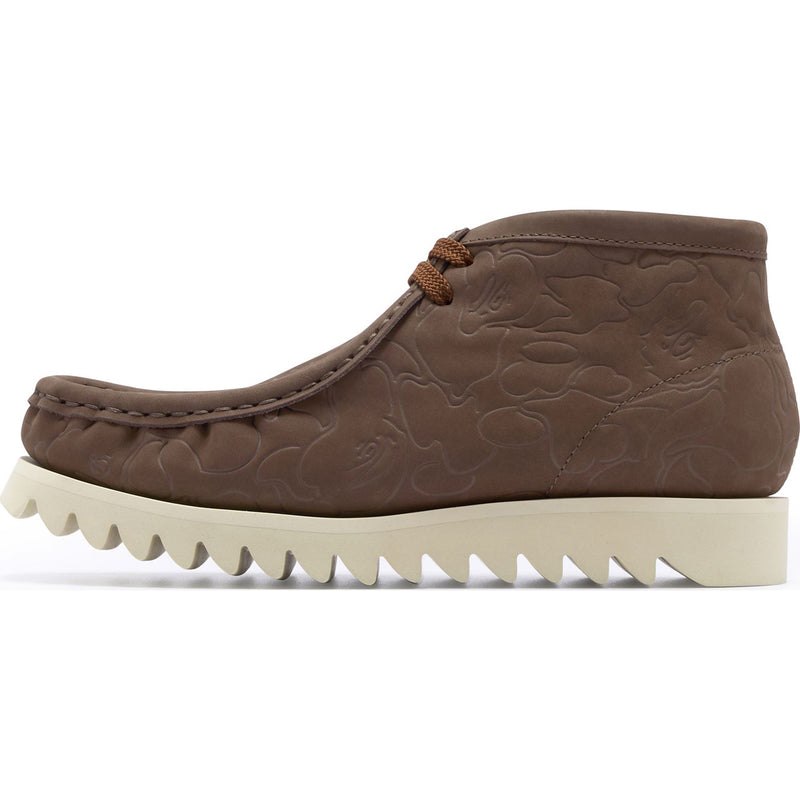 Men Bape Manhunt #1 Sneakers Brown USA | WH5713873