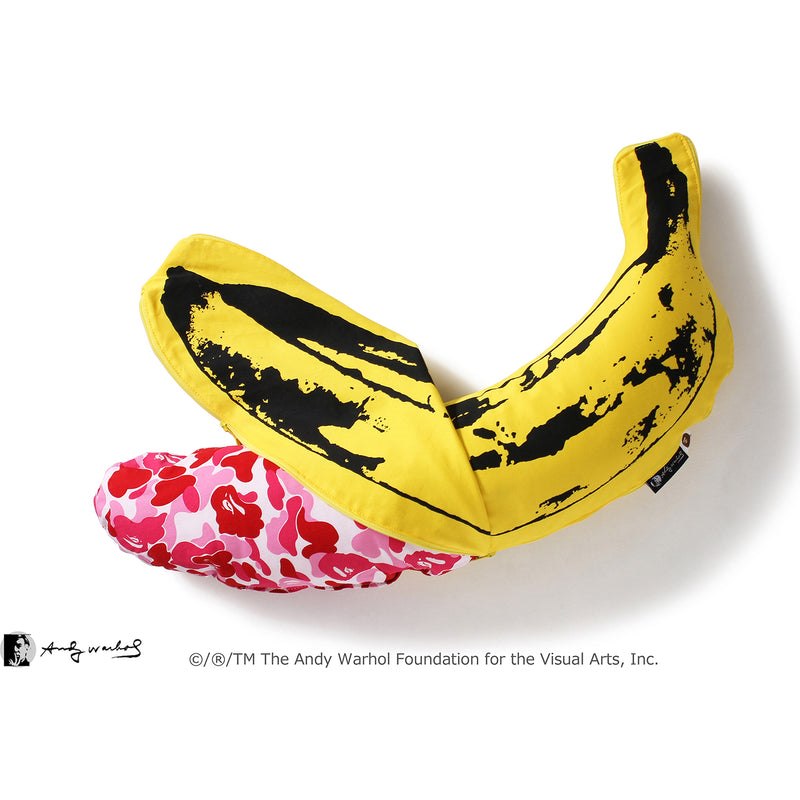 Men Bape Medicom Toy Andy Warhol Abc Banana Cushion Small Home Pink USA | EO8676666