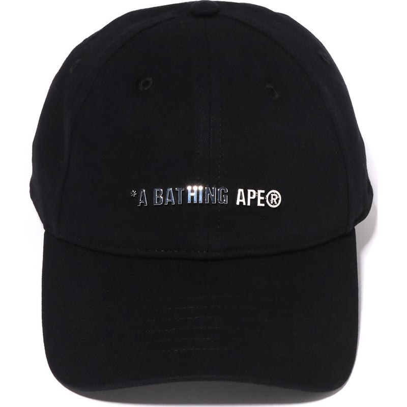 Men Bape Metal Logo Pin Cap Caps Black USA | NT6989799