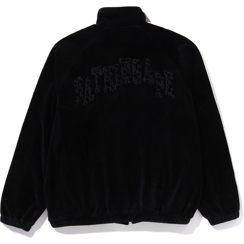 Men Bape Metal Logo Pin Track Jacket Sweatshirts Black USA | VU5485945