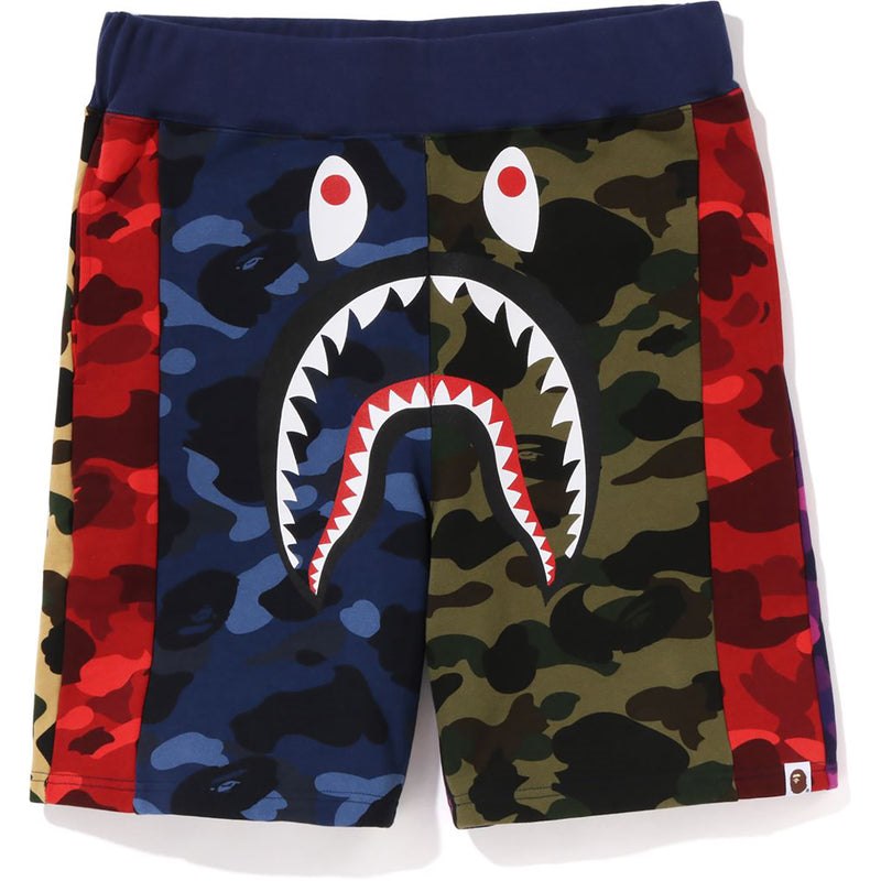 Men Bape Mix Camo Crazy Sweat Shorts Shorts Multicolor USA | TM1038208