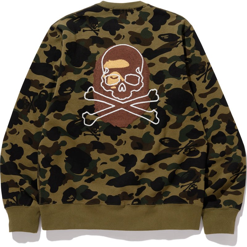 Men Bape Mm Crewneck #2 Sweatshirts Green USA | XN3425345