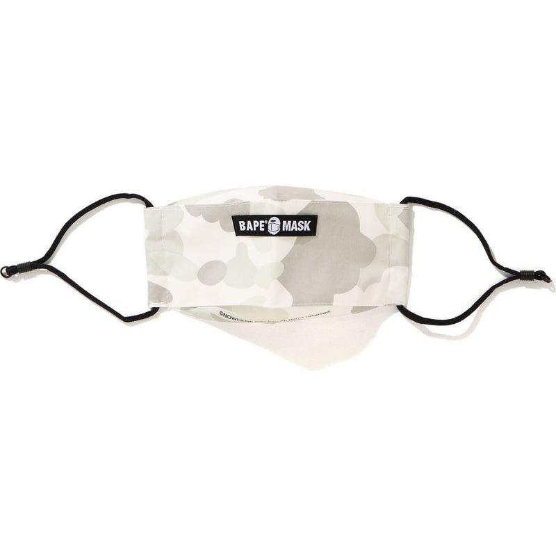 Men Bape Mr. Bathing Ape Camo Mask Accessories White USA | GK8333333