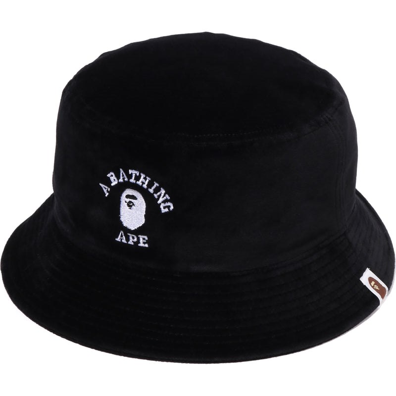 Men Bape One Point Bucket Hat Caps Black USA | DQ5986296