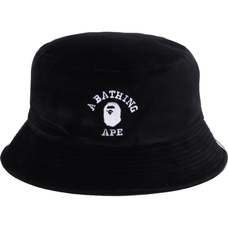 Men Bape One Point Bucket Hat Caps Black USA | DQ5986296