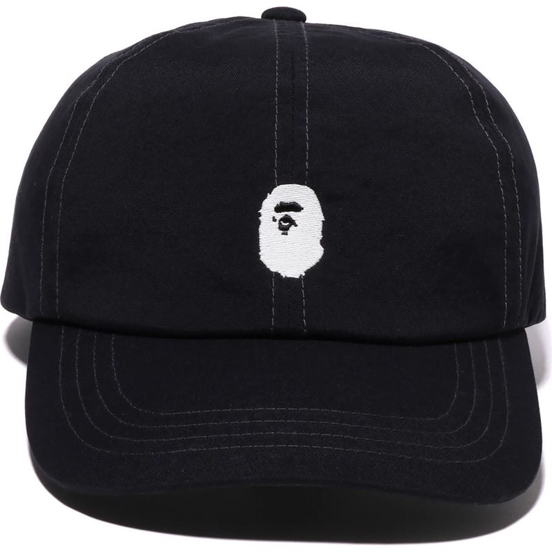 Men Bape One Point Panel Cap Caps Black USA | UG5637367