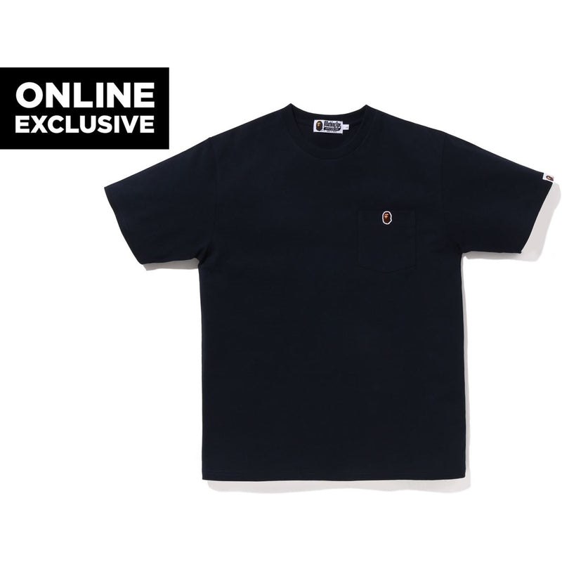 Men Bape One Point Pocket Tee Bapec Cut And Sewn Navy USA | CD5757977