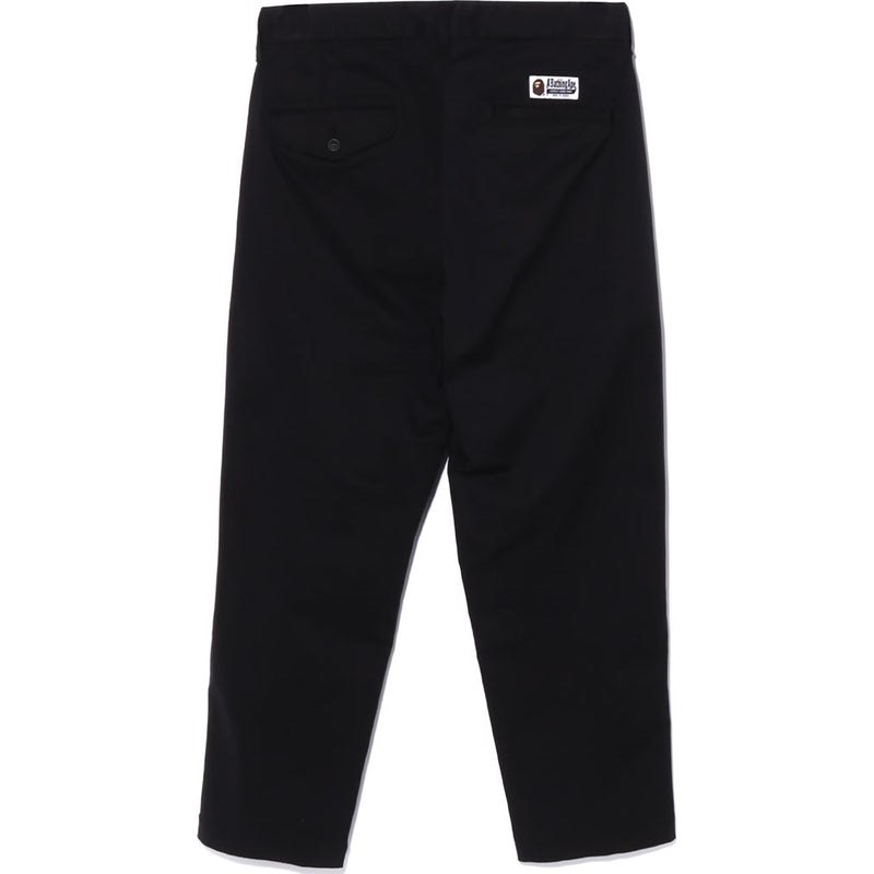 Men Bape One Point Relaxed Fit Chino Pants Pants Black USA | AM0594654