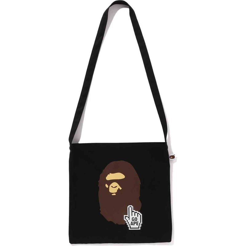 Men Bape Online Sacoche Bapec Bags Black USA | MQ0286026