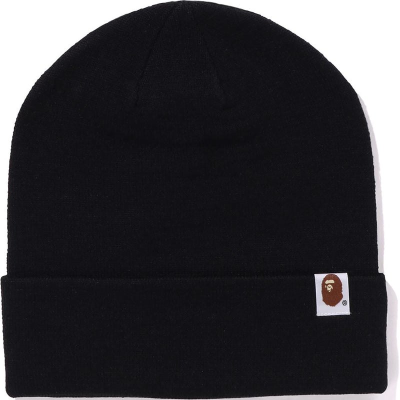 Men Bape Patch Knit Cap Caps Black USA | JW1602762