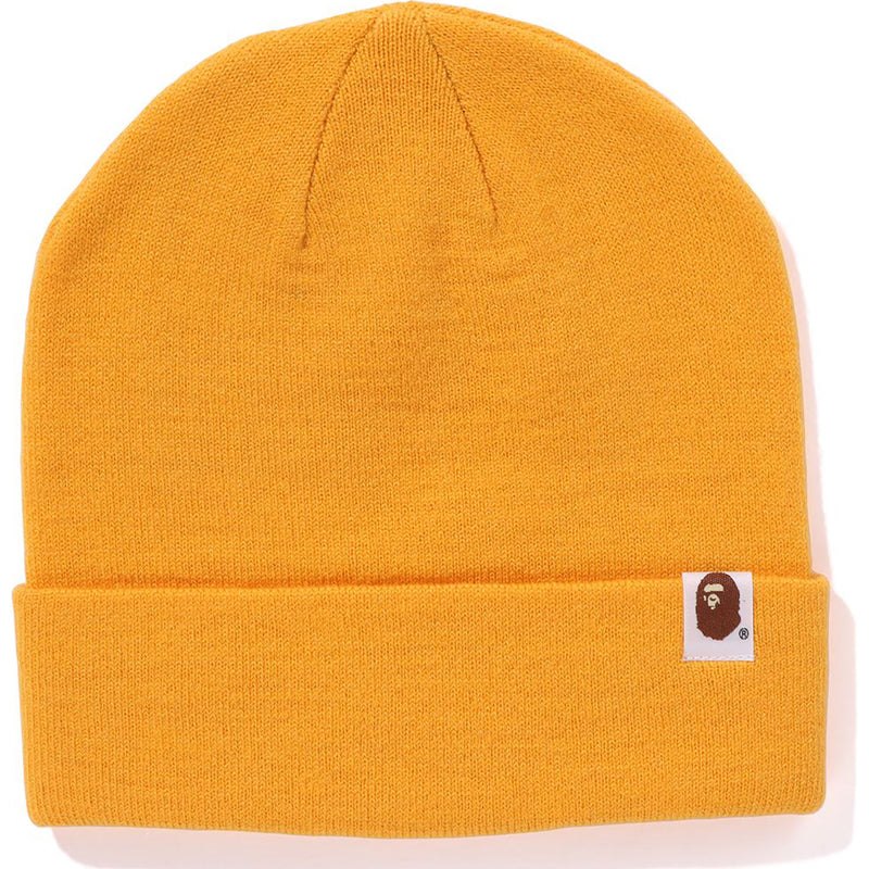 Men Bape Patch Knit Cap Caps Yellow USA | NZ2110610