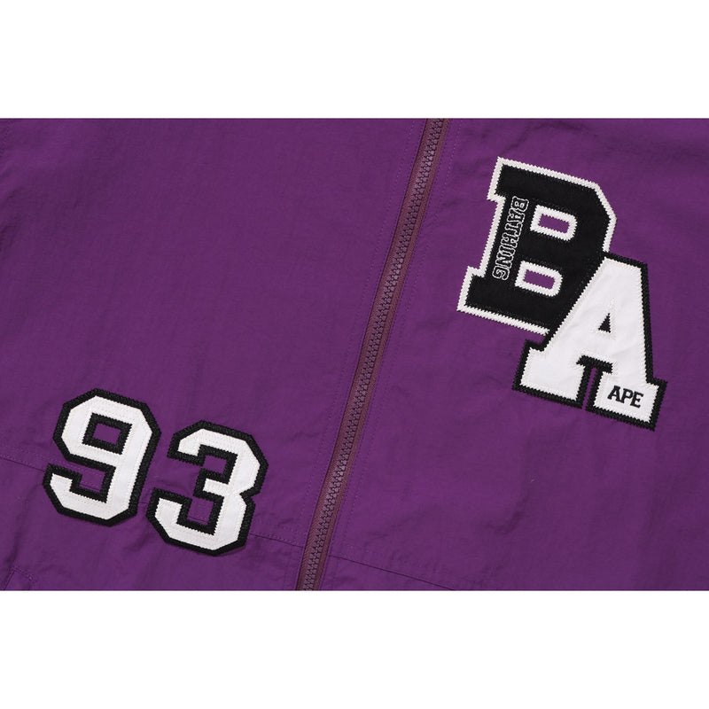 Men Bape Patchwork Loose Fit Light Jacket Jackets Purple USA | TX5476246