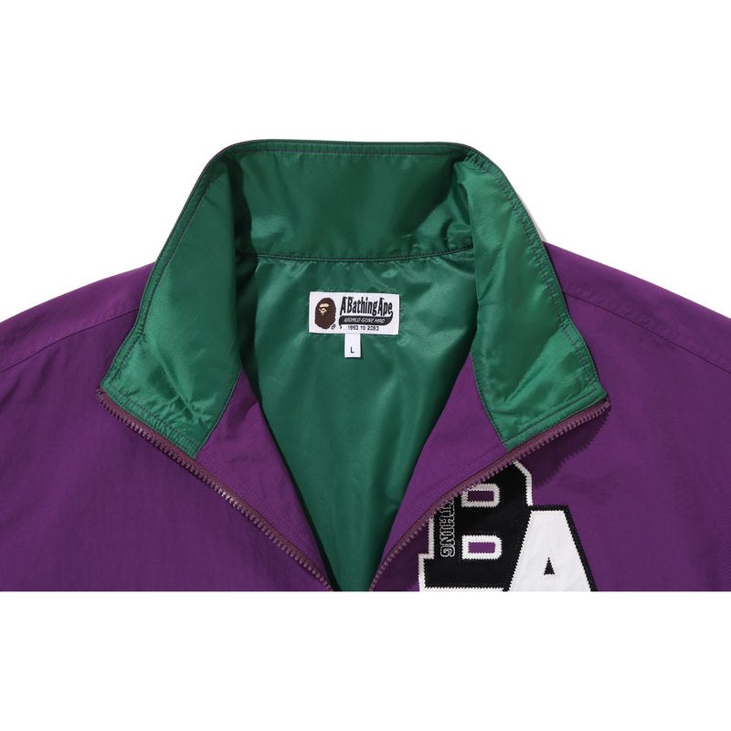 Men Bape Patchwork Loose Fit Light Jacket Jackets Purple USA | TX5476246