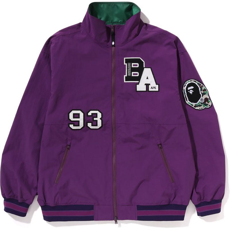 Men Bape Patchwork Loose Fit Light Jacket Jackets Purple USA | TX5476246