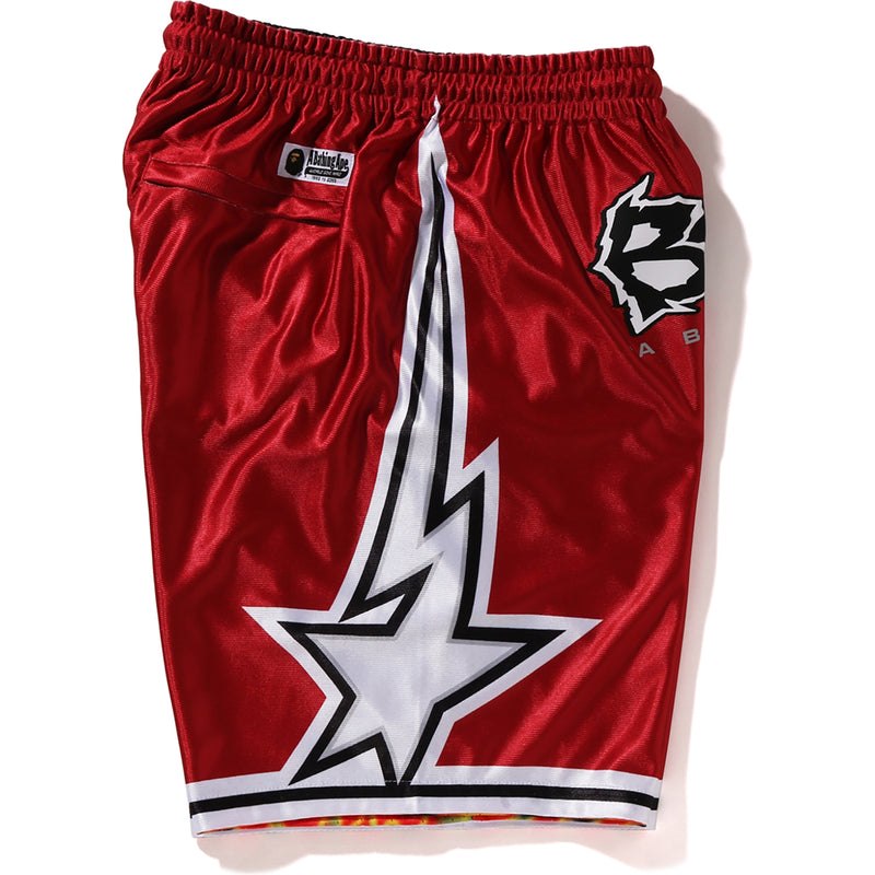 Men Bape Reversible Basketball Shorts Shorts Red USA | FR1444544