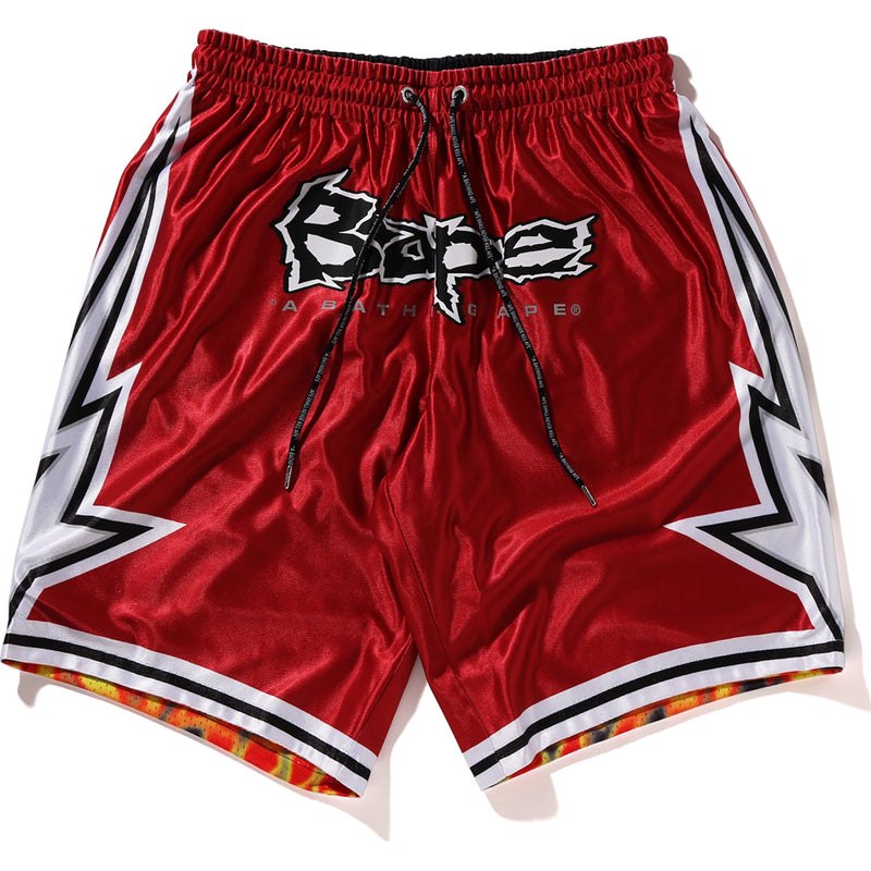 Men Bape Reversible Basketball Shorts Shorts Red USA | FR1444544