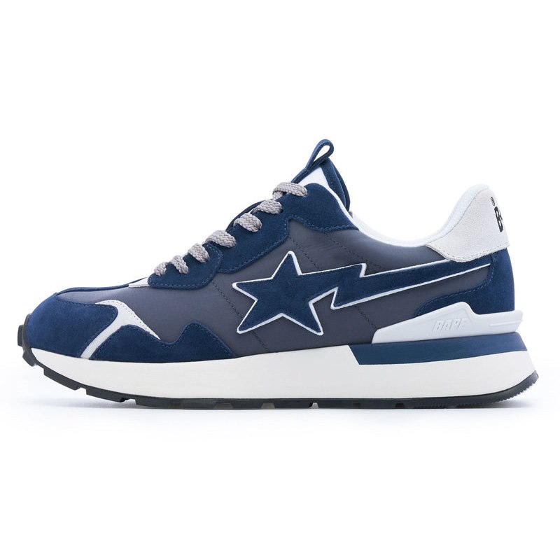 Men Bape Road Sta Express #3 Sneakers Navy USA | AC9053503