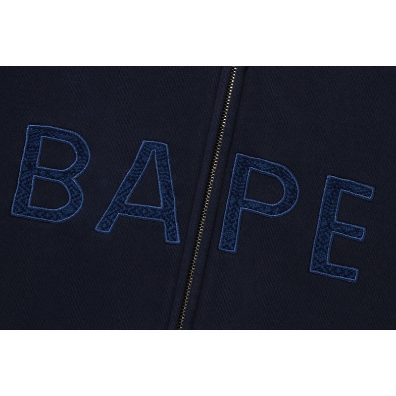 Men Bape Sashiko Camo Relaxed Fit Zip Hooodie Sweatshirts Indigo USA | PT8025705