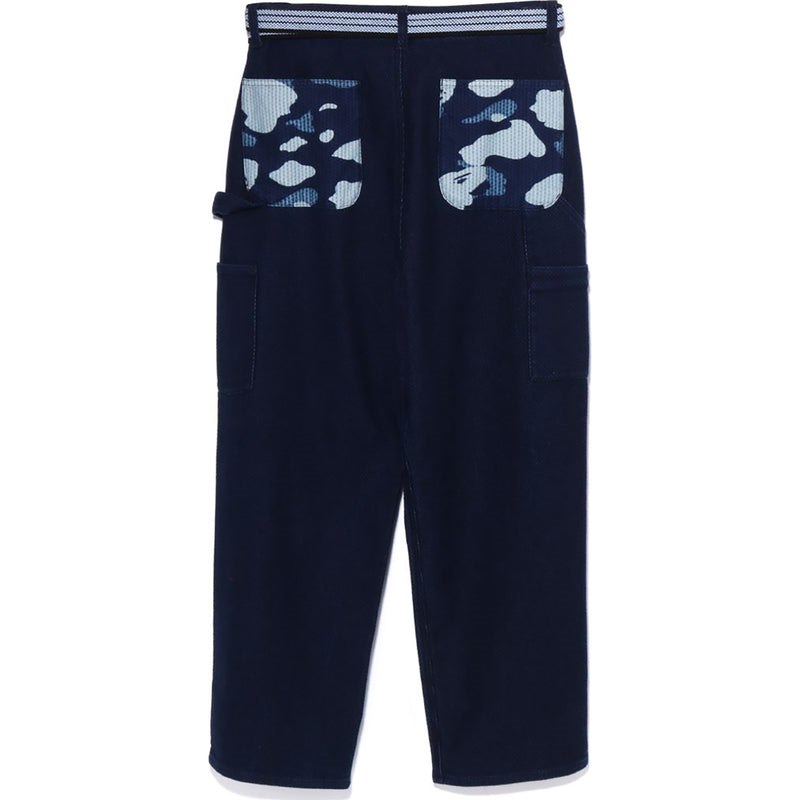 Men Bape Sashiko Painter Apron Pants Pants Indigo USA | HY7661861