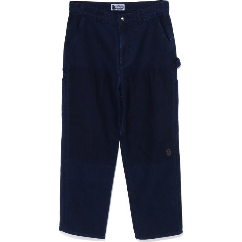 Men Bape Sashiko Painter Apron Pants Pants Indigo USA | HY7661861