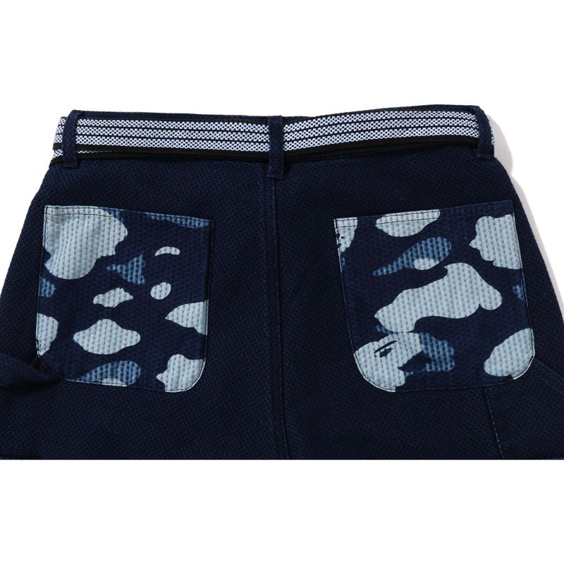 Men Bape Sashiko Painter Apron Pants Pants Indigo USA | HY7661861