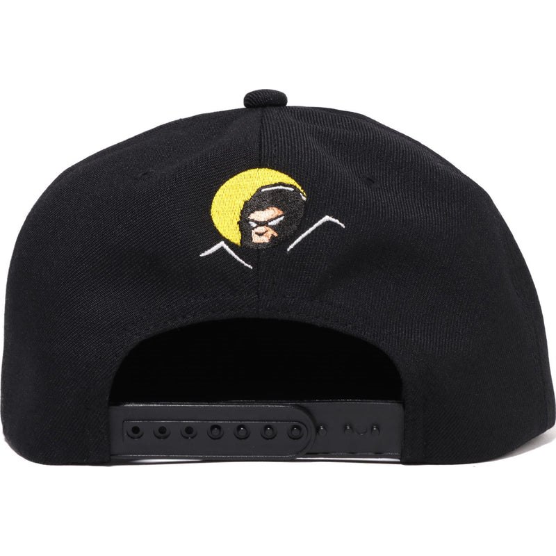 Men Bape Shadow Snap Back Cap Caps Black USA | DM3539059