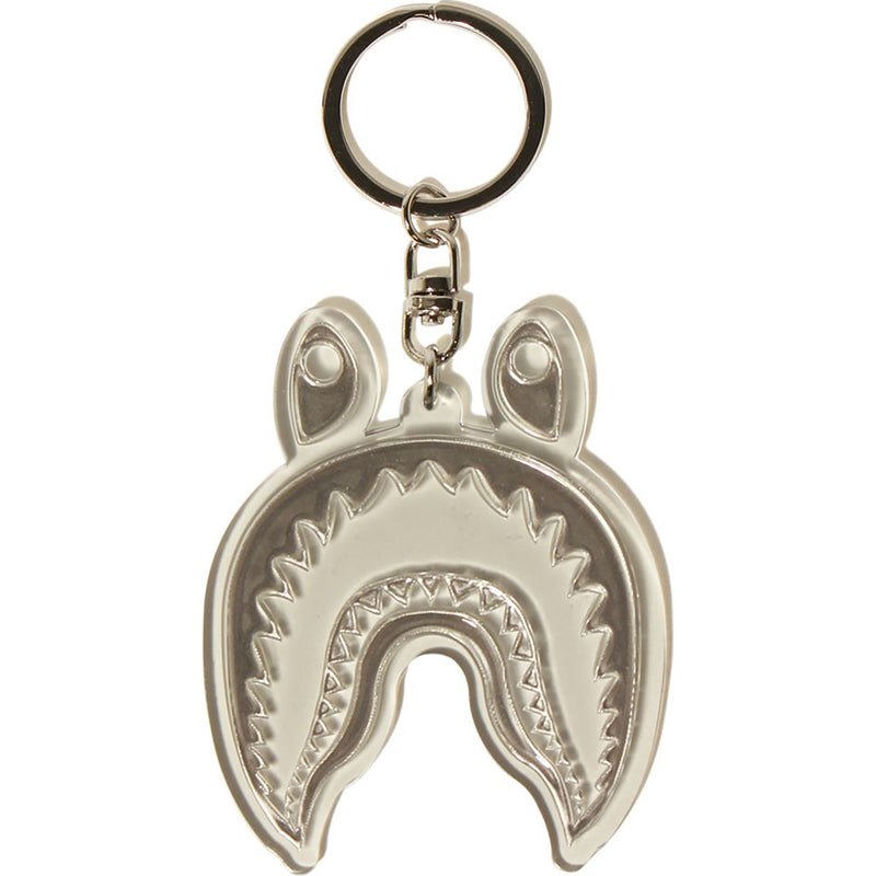 Men Bape Shark Reflective Keychain Accessories Black USA | KS2001501