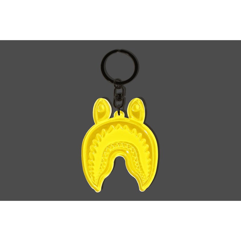 Men Bape Shark Reflective Keychain Accessories Yellow USA | OV1235625