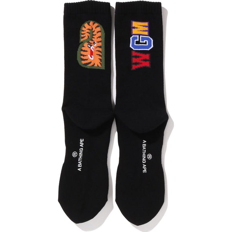 Men Bape Shark Socks Socks Black USA | OL3745775