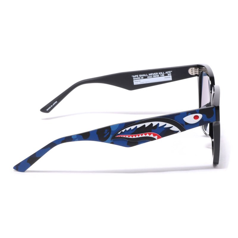 Men Bape Shark Sunglasses 13 Shark30 Eyewear Navy USA | CY2663063