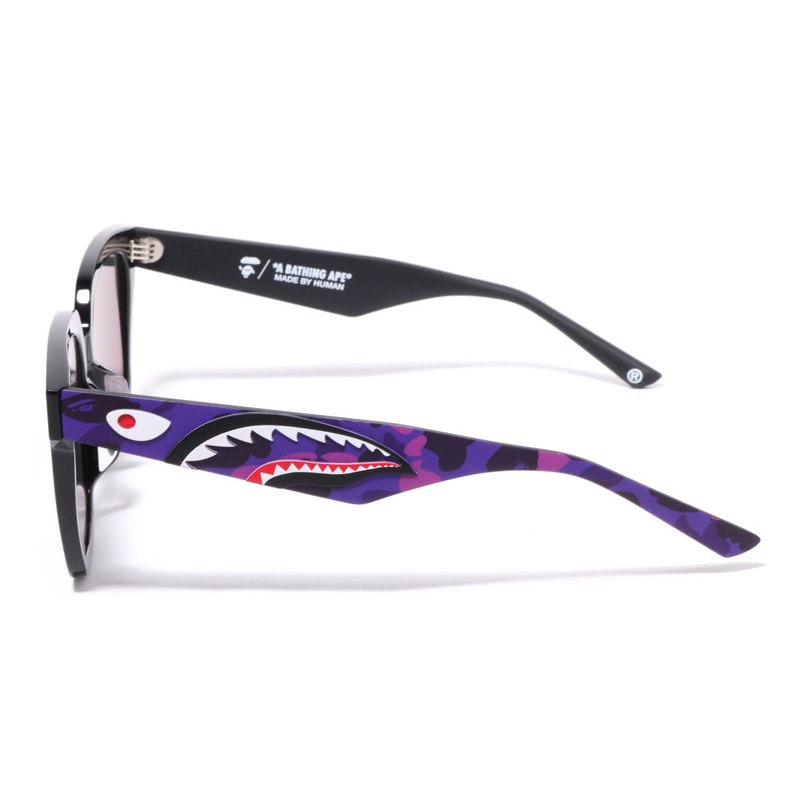 Men Bape Shark Sunglasses 13 Shark30 Eyewear Purple USA | QR8328638