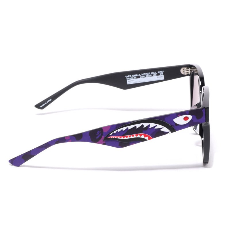 Men Bape Shark Sunglasses 13 Shark30 Eyewear Purple USA | QR8328638