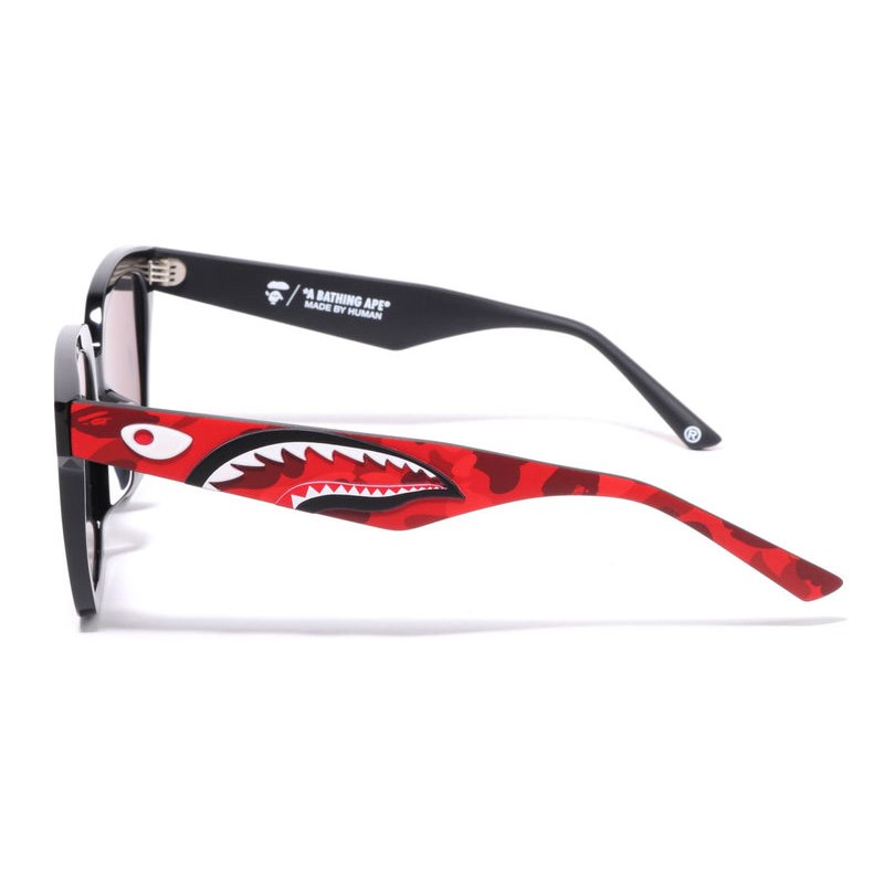 Men Bape Shark Sunglasses 13 Shark30 Eyewear Red USA | YJ7355535