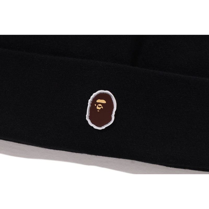 Men Bape Silicon Ape Head Knit Cap Caps Black USA | NV1163213