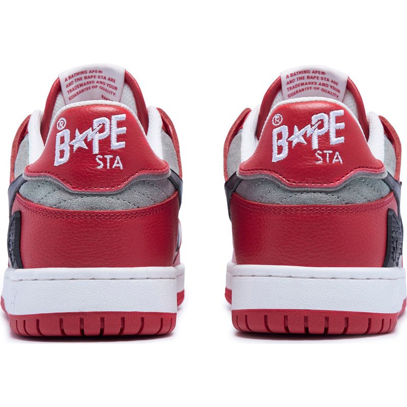 Men Bape Sk8 Sta #1 Sneakers Red USA | BU4077007