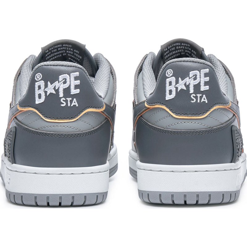 Men Bape Sk8 Sta #3 Sneakers Grey USA | AE7315235