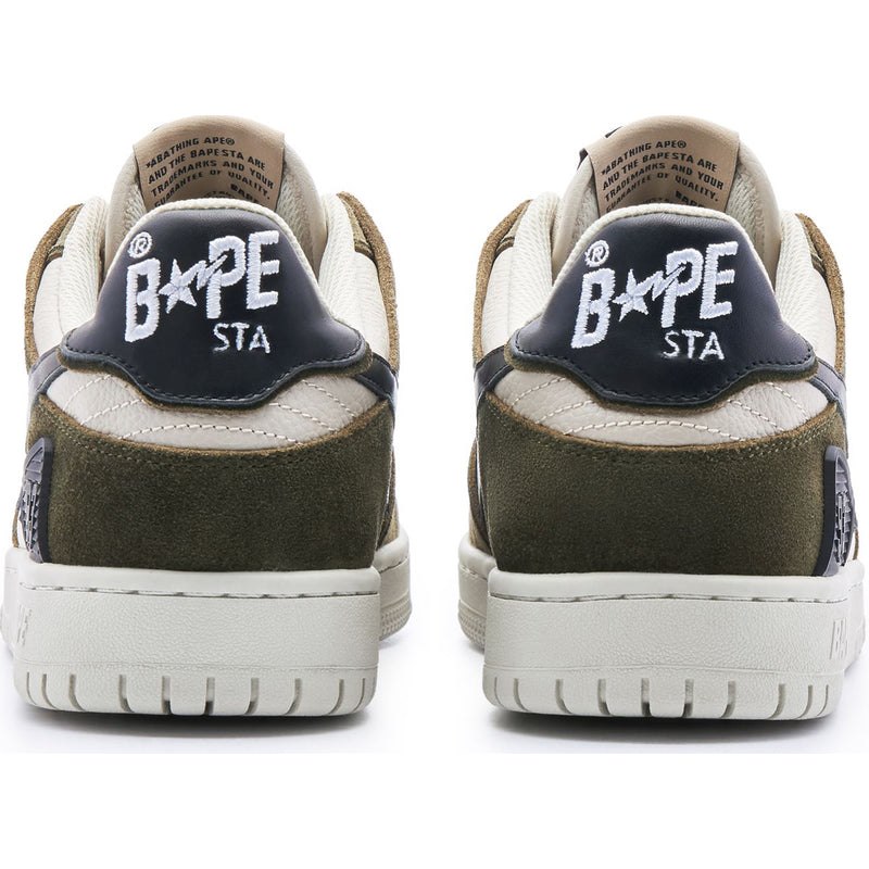 Men Bape Sk8 Sta #4 Sneakers Olivedrab USA | QK7370830