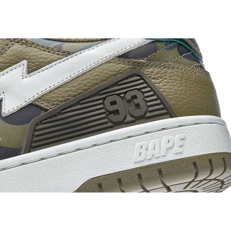 Men Bape Sk8 Sta #4 Sneakers Olivedrab USA | RS8719679