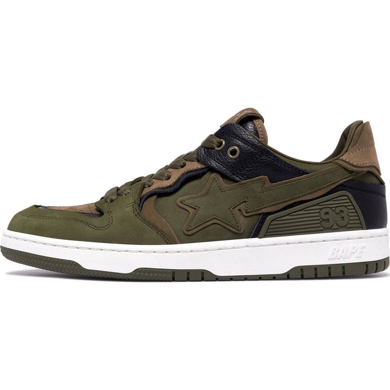 Men Bape Sk8 Sta #6 Sneakers Olive USA | TS2162312