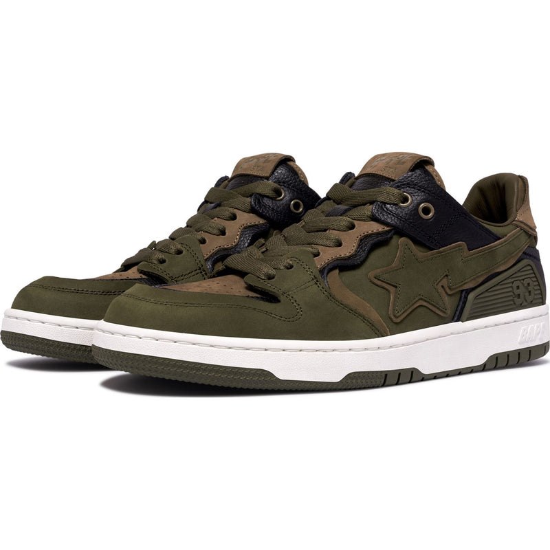 Men Bape Sk8 Sta #6 Sneakers Olive USA | TS2162312