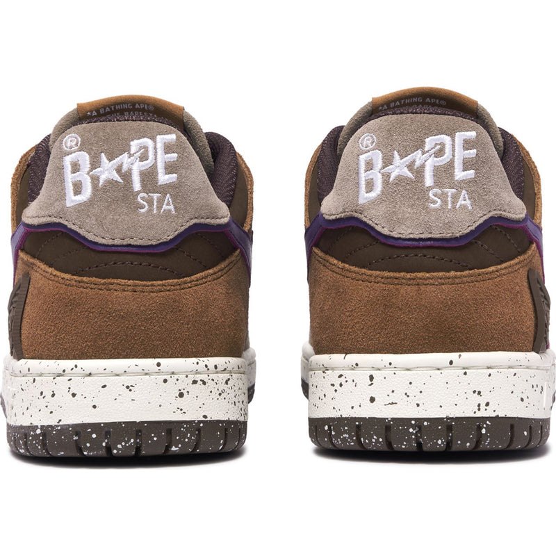 Men Bape Sk8 Sta #7 Sneakers Brown USA | IZ1991891