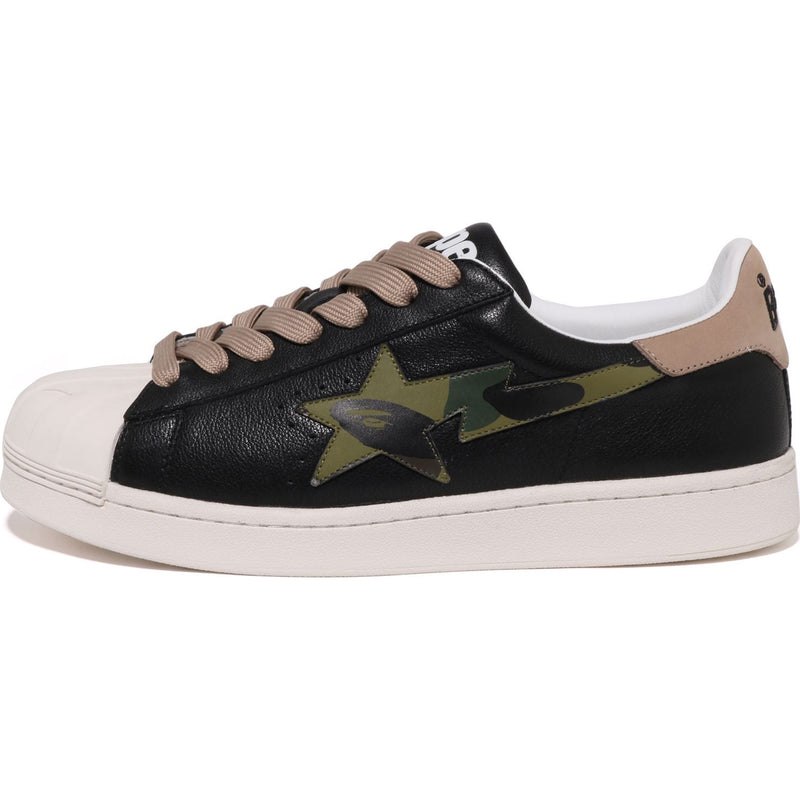 Men Bape Skull Sta #1 Sneakers Black USA | UW3187217