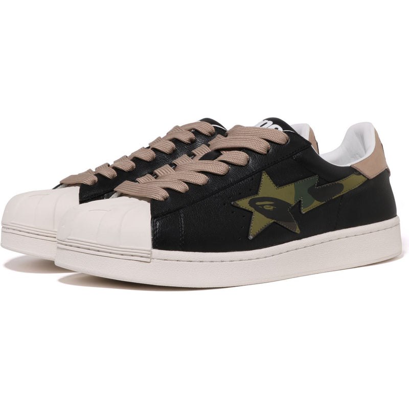 Men Bape Skull Sta #1 Sneakers Black USA | UW3187217